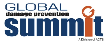 Global Damage Prevention Summit logo tied to X‑Vac hydro excavation and vacuum systems
